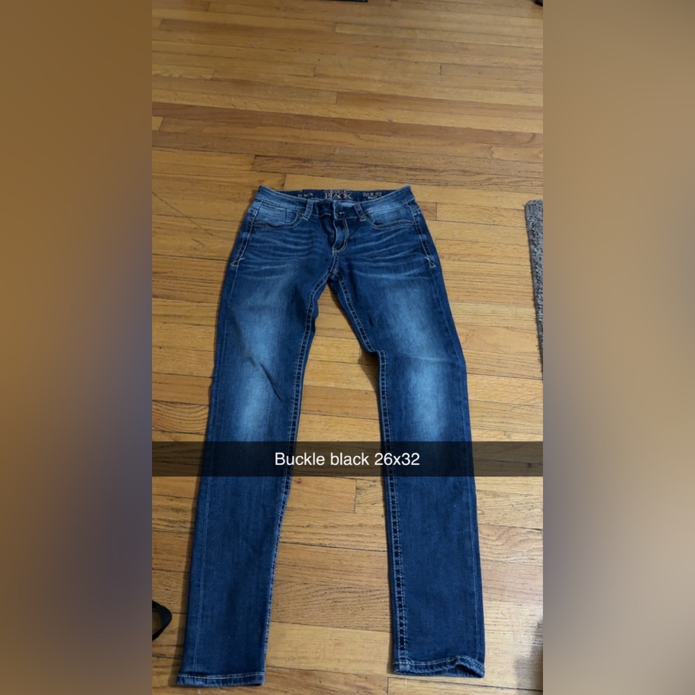 Buckle Black Denim Jeans